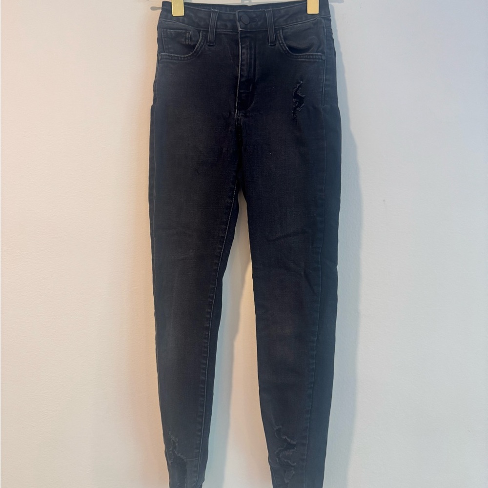 Just Black Denim “Made in USA” Black Skinny Jeans — Size 24